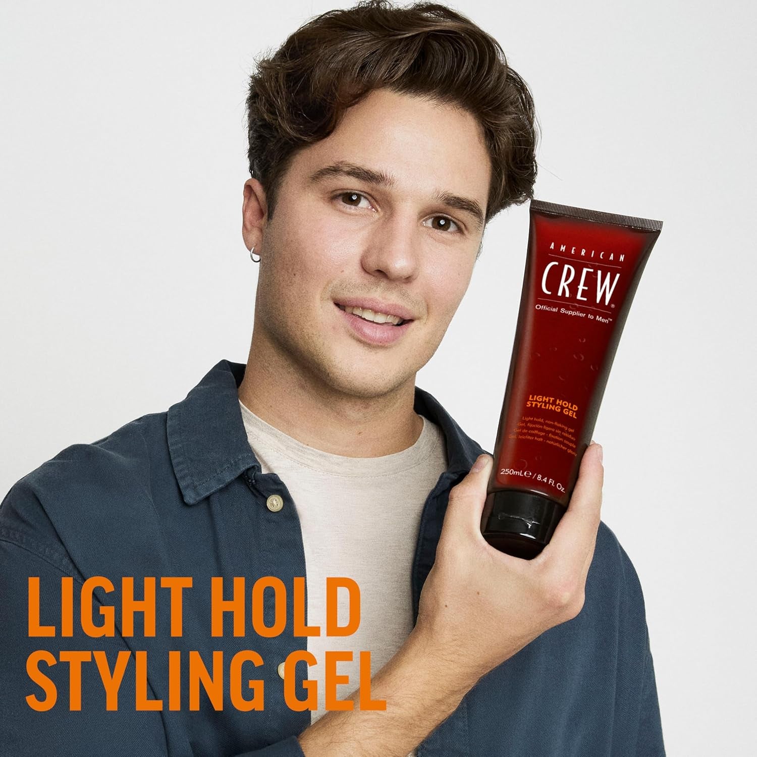 Men'S Hair Gel, Light Hold, Non-Flaking Styling Gel, 13.1 Fl Oz